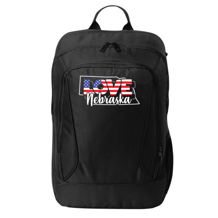 4th Of July Nebraska Us American Flag July Fourth City Backpack