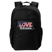 4th Of July Nebraska Us American Flag July Fourth Daily Commute Backpack