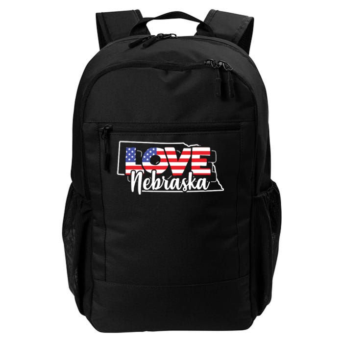 4th Of July Nebraska Us American Flag July Fourth Daily Commute Backpack