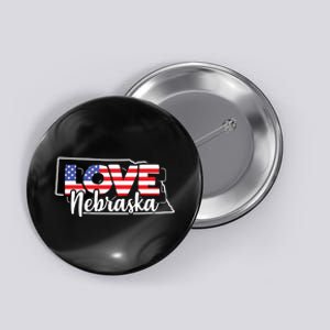 4th Of July Nebraska Us American Flag July Fourth Button