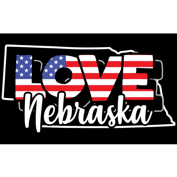 4th Of July Nebraska Us American Flag July Fourth Bumper Sticker