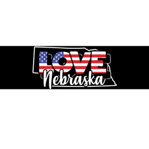 4th Of July Nebraska Us American Flag July Fourth Bumper Sticker