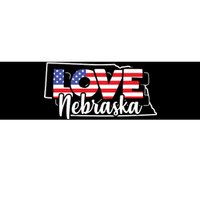 4th Of July Nebraska Us American Flag July Fourth Bumper Sticker