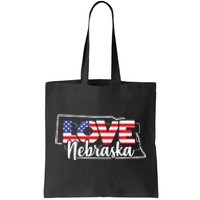 4th Of July Nebraska Us American Flag July Fourth Tote Bag