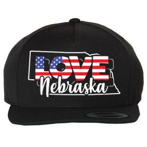 4th Of July Nebraska Us American Flag July Fourth Wool Snapback Cap