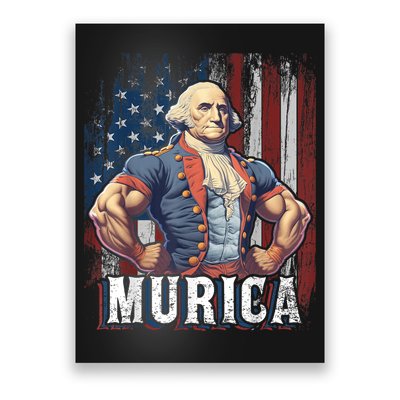 4th Of July Patriotic Funny George Washington July 4th Poster