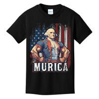 4th Of July Patriotic Funny George Washington July 4th Kids T-Shirt