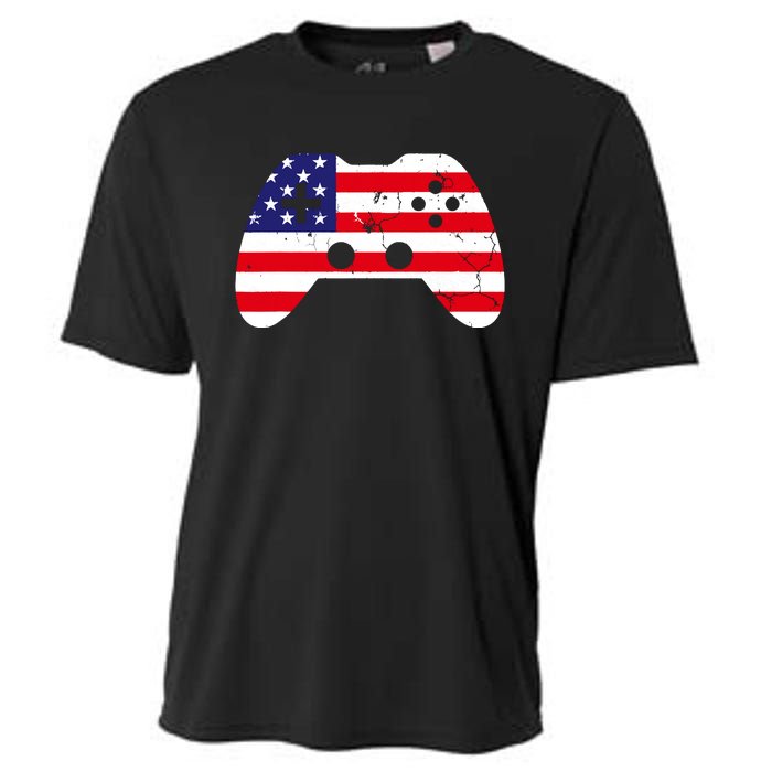 4th Of July T Video Game Gamer Usa Cooling Performance Crew T-Shirt