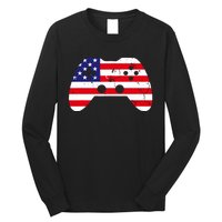 4th Of July T Video Game Gamer Usa Long Sleeve Shirt