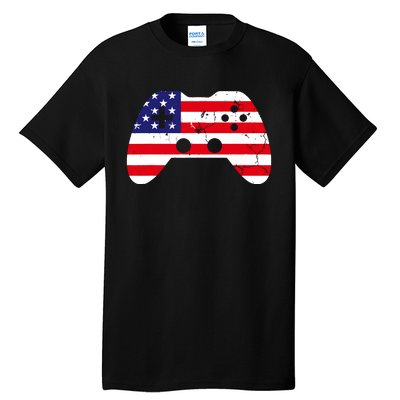 4th Of July T Video Game Gamer Usa Tall T-Shirt