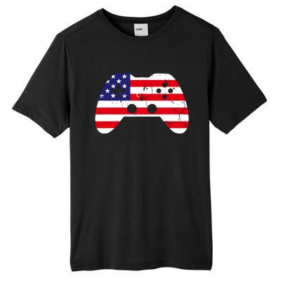 4th Of July T Video Game Gamer Usa Tall Fusion ChromaSoft Performance T-Shirt