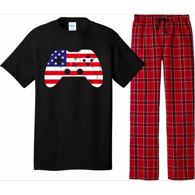 4th Of July T Video Game Gamer Usa Pajama Set