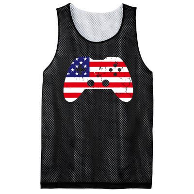 4th Of July T Video Game Gamer Usa Mesh Reversible Basketball Jersey Tank