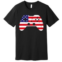 4th Of July T Video Game Gamer Usa Premium T-Shirt