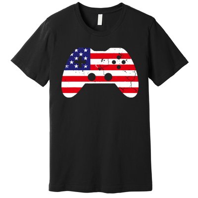 4th Of July T Video Game Gamer Usa Premium T-Shirt