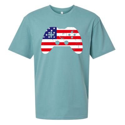 4th Of July T Video Game Gamer Usa Sueded Cloud Jersey T-Shirt