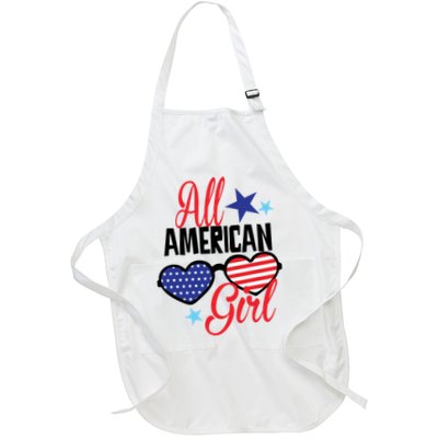 4th Of July All American Girl Glasses American Flag Apron