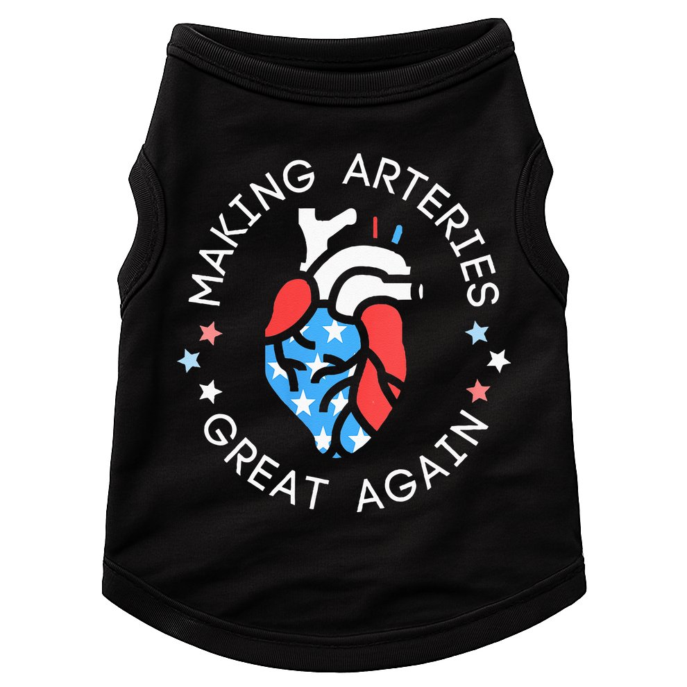 4th Of July Cardiac Nurse Making Arteries Great Again Doggie Tank