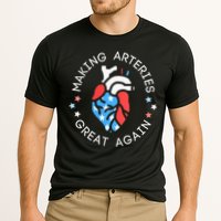 4th Of July Cardiac Nurse Making Arteries Great Again Cooling Performance Crew T-Shirt