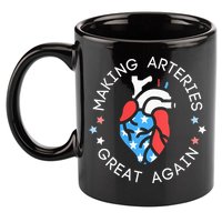 4th Of July Cardiac Nurse Making Arteries Great Again 11oz C Handle Ceramic Mug