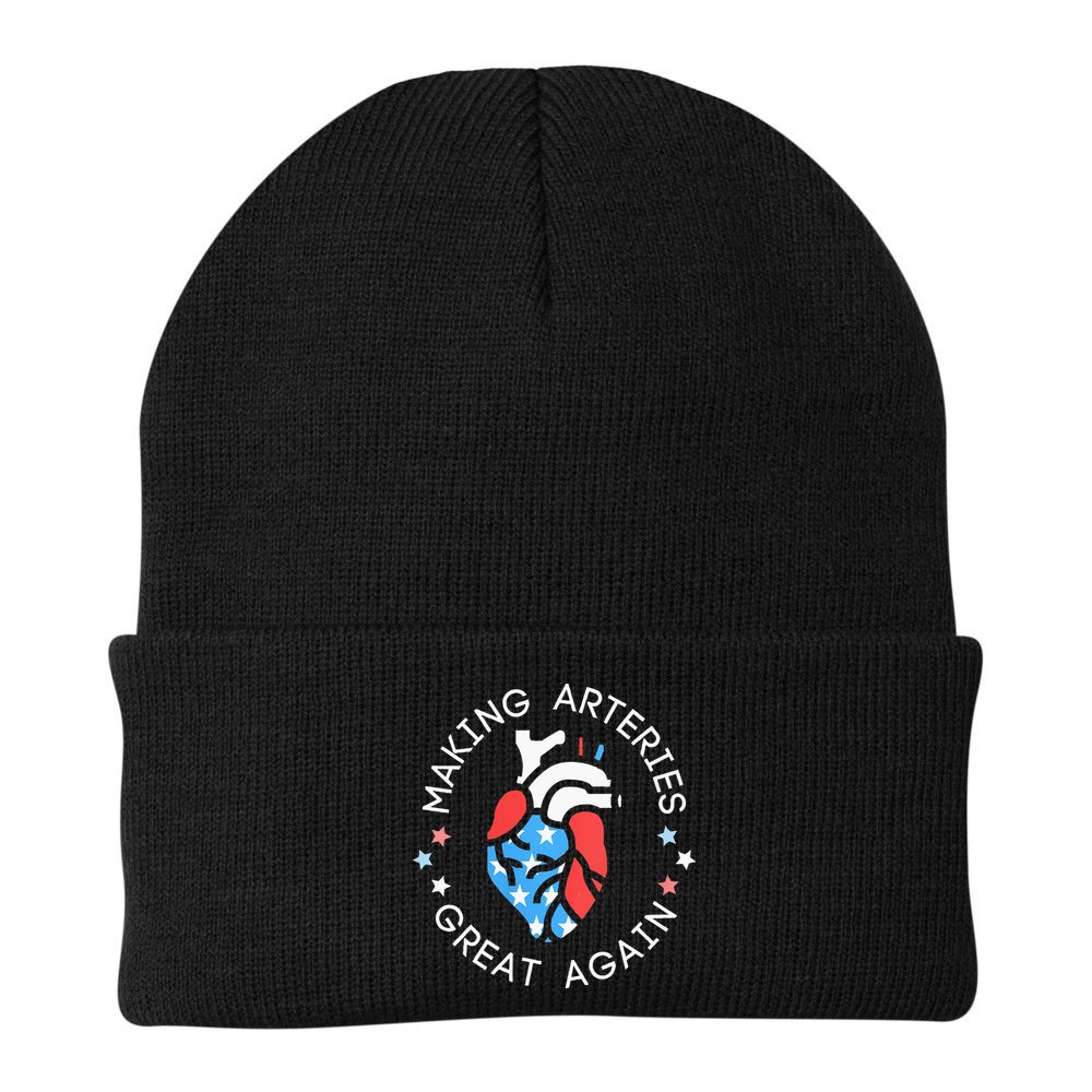 4th Of July Cardiac Nurse Making Arteries Great Again Beanie