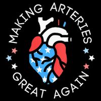 4th Of July Cardiac Nurse Making Arteries Great Again Drawstring Bag