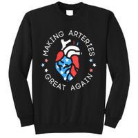 4th Of July Cardiac Nurse Making Arteries Great Again Tall Sweatshirt