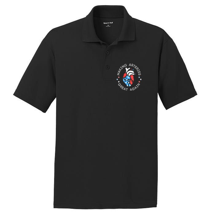 4th Of July Cardiac Nurse Making Arteries Great Again PosiCharge RacerMesh Polo