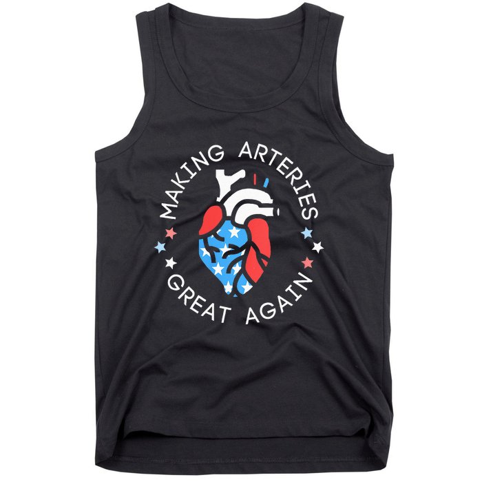 4th Of July Cardiac Nurse Making Arteries Great Again Tank Top