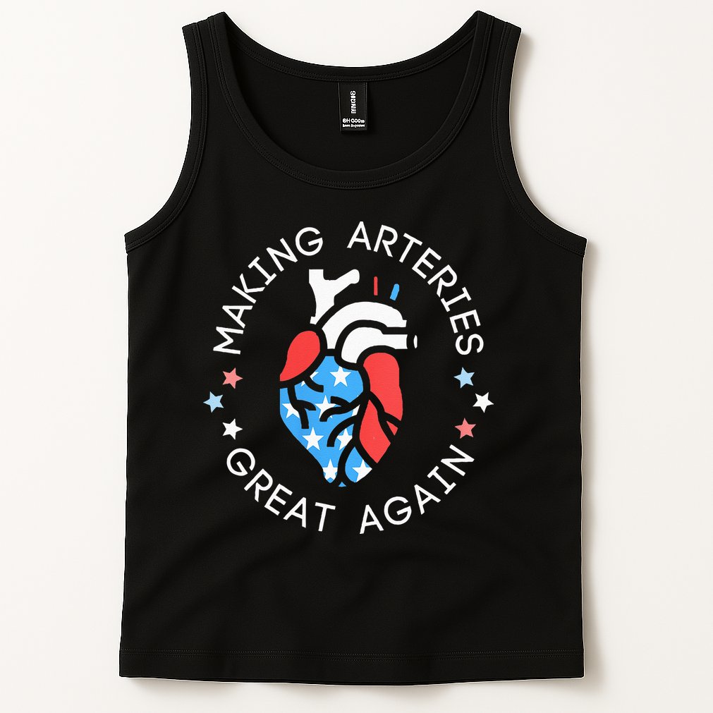 4th Of July Cardiac Nurse Making Arteries Great Again Tank Top