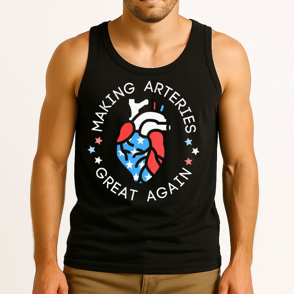 4th Of July Cardiac Nurse Making Arteries Great Again Tank Top