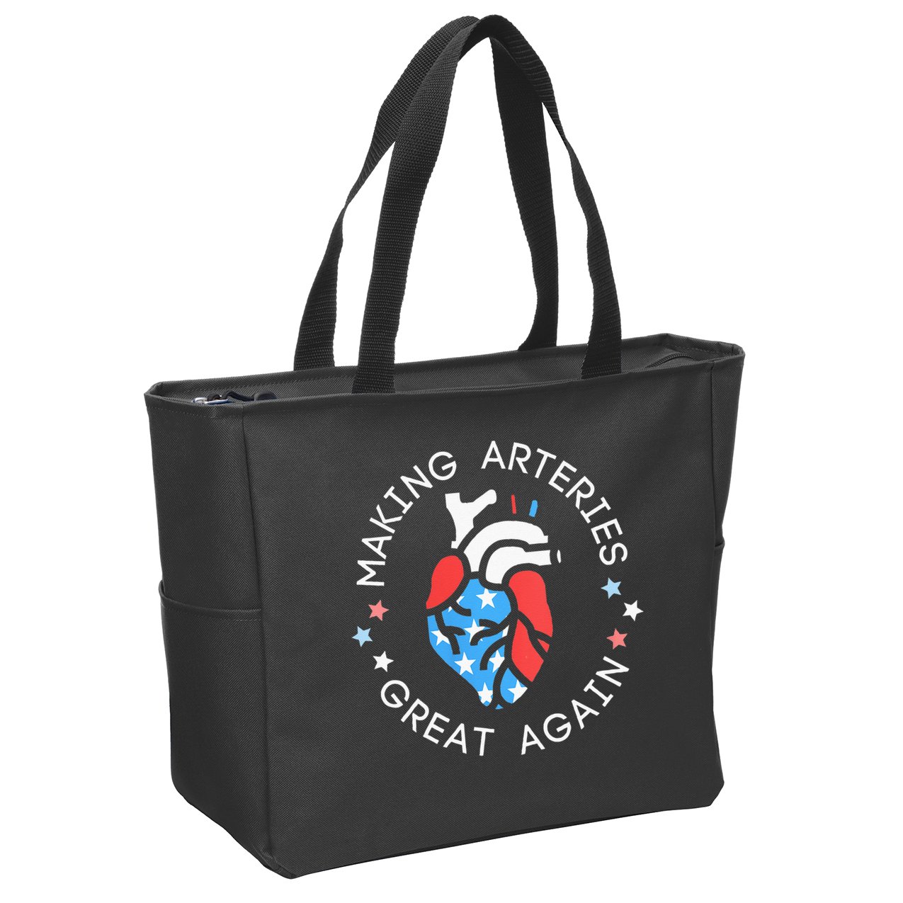 4th Of July Cardiac Nurse Making Arteries Great Again Zip Tote Bag
