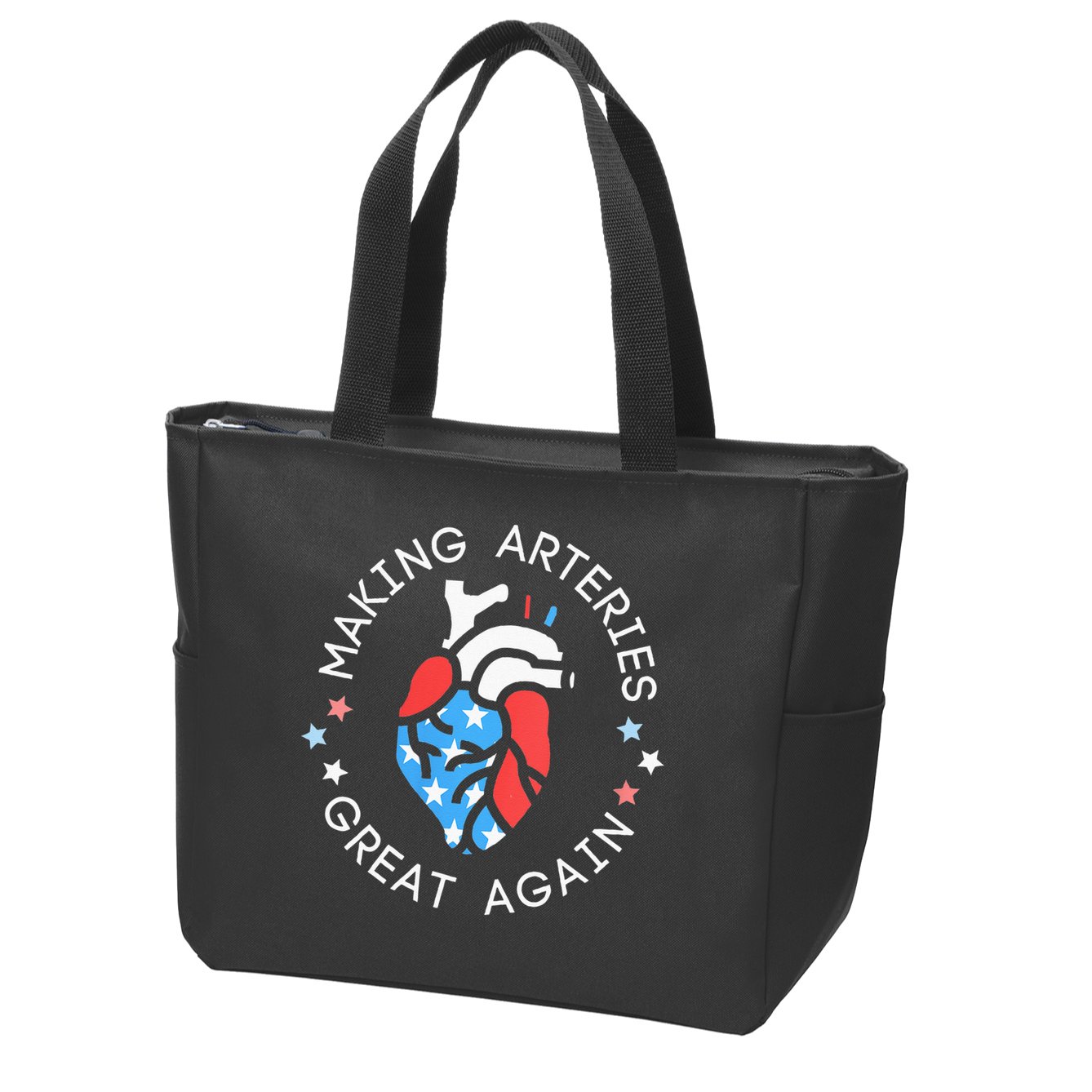 4th Of July Cardiac Nurse Making Arteries Great Again Zip Tote Bag