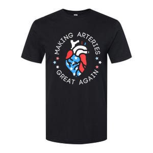 4th Of July Cardiac Nurse Making Arteries Great Again Softstyle CVC T-Shirt