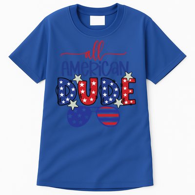 4th Of July Sunglasses All American Dude Cool Gift Tall T-Shirt