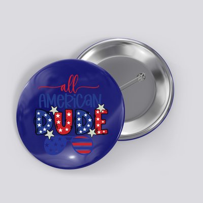 4th Of July Sunglasses All American Dude Cool Gift Button