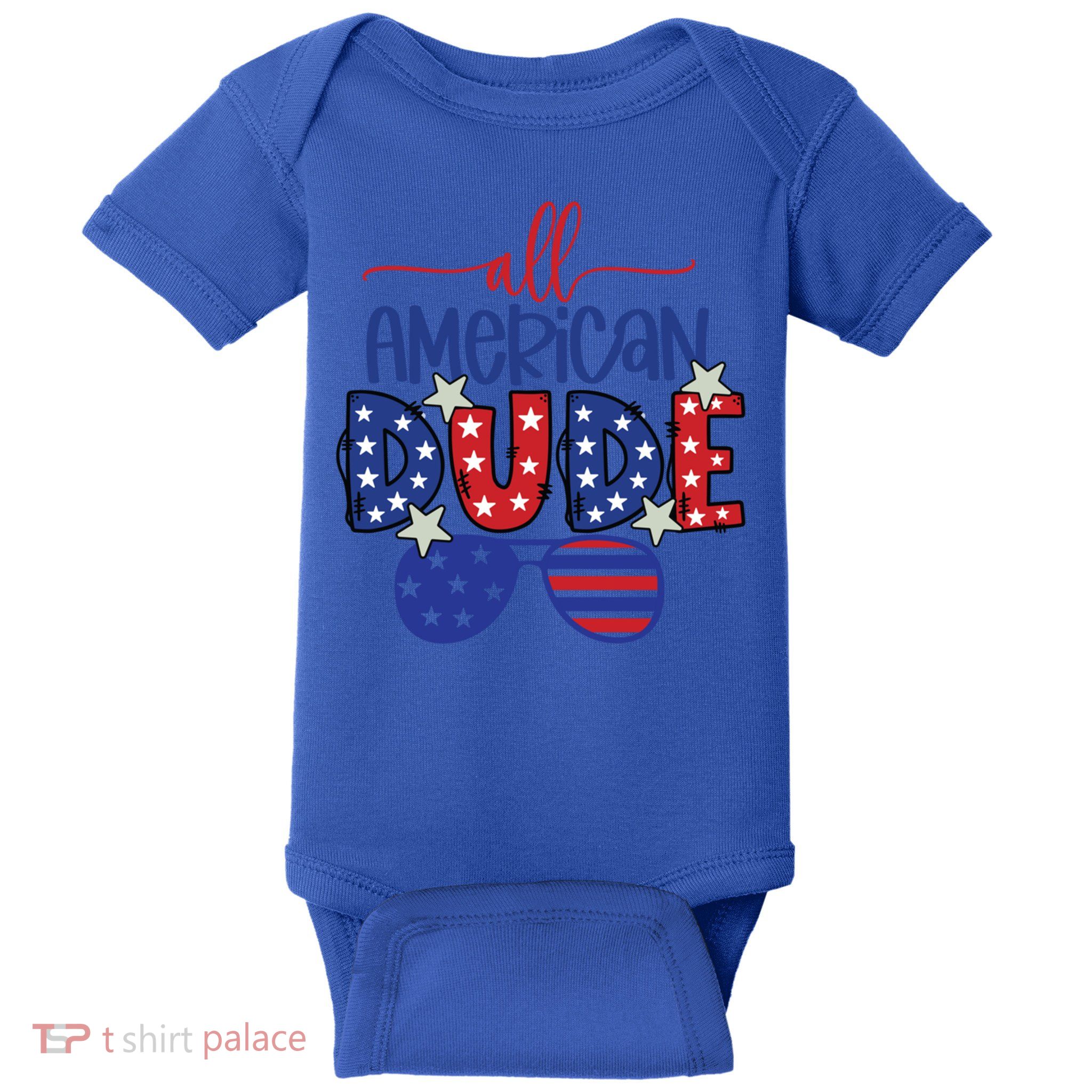 4th Of July Sunglasses All American Dude Cool Gift Baby Bodysuit