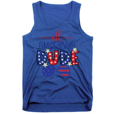 4th Of July Sunglasses All American Dude Cool Gift Tank Top