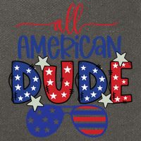 4th Of July Sunglasses All American Dude Cool Gift Cotton Canvas Backpack