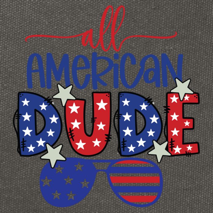 4th Of July Sunglasses All American Dude Cool Gift Cotton Canvas Backpack