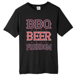 4th Of July Patriotic Usa American Flag Bbq Beer Freedom Cool Gift Tall Fusion ChromaSoft Performance T-Shirt