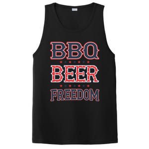 4th Of July Patriotic Usa American Flag Bbq Beer Freedom Cool Gift PosiCharge Competitor Tank