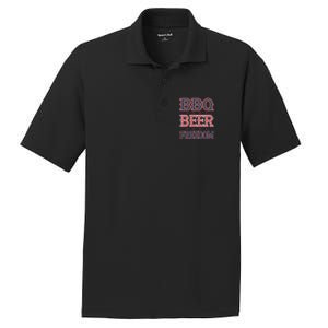 4th Of July Patriotic Usa American Flag Bbq Beer Freedom Cool Gift PosiCharge RacerMesh Polo