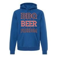 4th Of July Patriotic Usa American Flag Bbq Beer Freedom Cool Gift Premium Hoodie