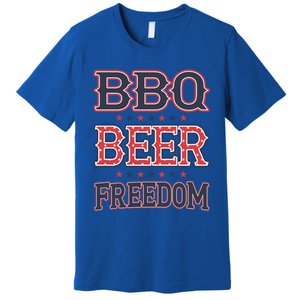 4th Of July Patriotic Usa American Flag Bbq Beer Freedom Cool Gift Premium T-Shirt