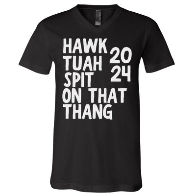 4th Of July Patriotic Usa Hawk Tush Viral V-Neck T-Shirt