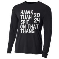 4th Of July Patriotic Usa Hawk Tush Viral Cooling Performance Long Sleeve Crew