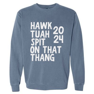 4th Of July Patriotic Usa Hawk Tush Viral Garment-Dyed Sweatshirt