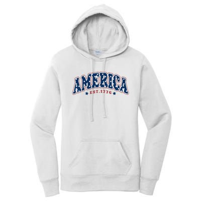 4th of july America Est 1776 4th july Women's Pullover Hoodie