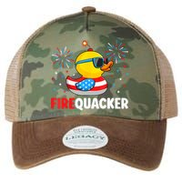 4th Of July Duck Firequacker Patriotic Fourth Of July Funny Legacy Tie Dye Trucker Hat